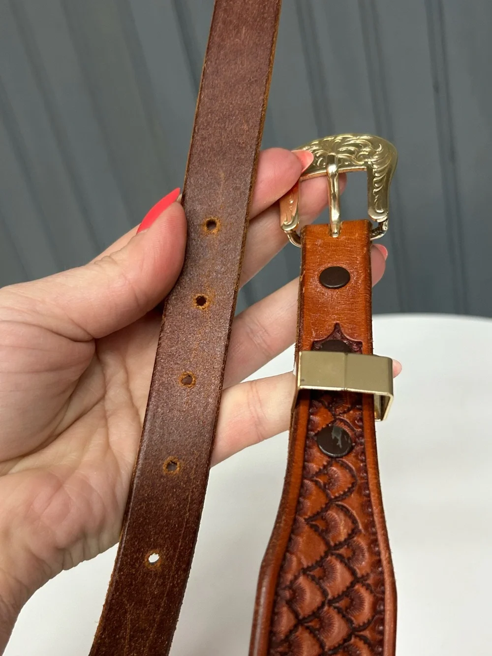 Kings Saddlery patina detailed